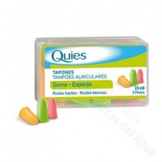 QUIES TAPONES OIDOS GOMA 6 U