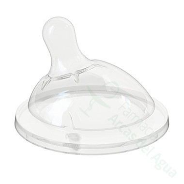 TETINA SILICONA CHICCO STEP UP 1 B ANCHA FLUJO NORMAL 0 M +