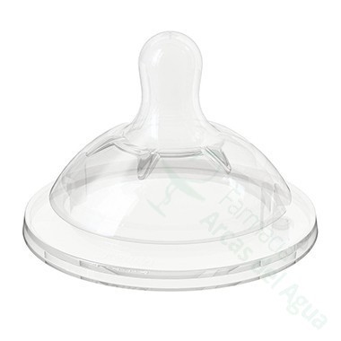 TETINA SILICONA CHICCO STEP UP 2 B ANCHA FLUJO REGULABLE 2 M + 2 U