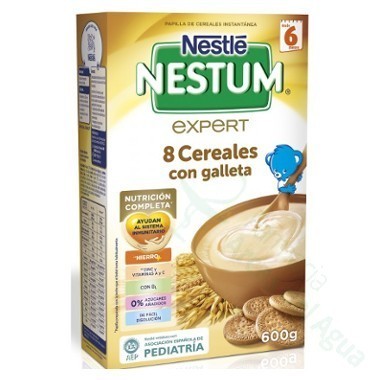 NESTLE NESTUM PAPILLA 8 CEREALES CON GALLETA 600 G