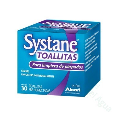 SYSTANE TOALLITAS HUMEDAS ESTERILES LIMPIEZA PARPEBRAL 30 TOALLITAS
