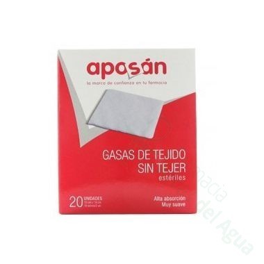 APOSAN GASA ESTERIL TEJIDO SIN TEJER COMPRESAS 10 CM X 10 CM 50 GASAS (2 U/SOBRE)