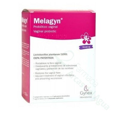 MELAGYN PROBIOTICO VAGINAL 7 COMPRIMIDOS VAGINALES