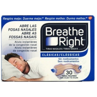 BREATHE RIGHT TIRA ADH NASAL COLOR T- PEQ-MED 30 U