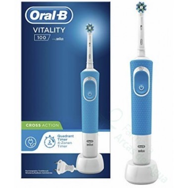 CEPILLO DENTAL ELECTRICO RECARGABLE ORAL-B VITALITY 100 CROSS ACTION AZUL