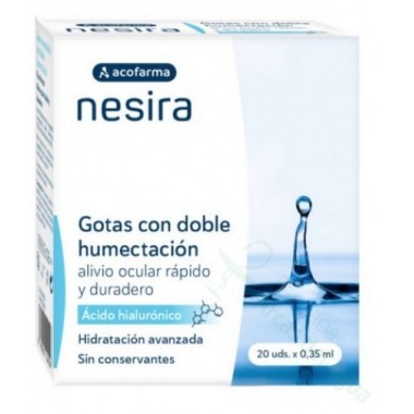 ACOFARMA NESIRA GOTAS CON DOBLE HUMECTACION AH 20 MONODOSIS 0,35 ml