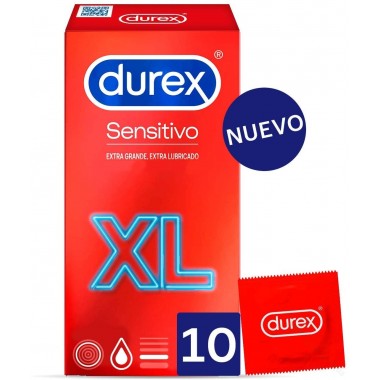 DUREX SENSITIVO XL PRESERVATIVOS 10 UNIDADES