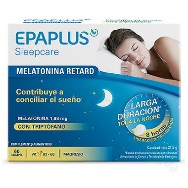 EPAPLUS SLEEPCARE MELATONINA RETARD CON TRIPTOFANO 60 COMPRIMIDOS