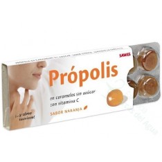 PROPOLIS SAWES EN CARAMELOS SIN AZÚCAR NARANJA 22 G