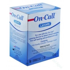 ON CALL LANCETAS DE SEGURIDAD 100 U