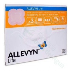 ALLEVYN LIFE APOSITO ESTERIL 3 UNIDADES 15,40 cm x 15,40 cm